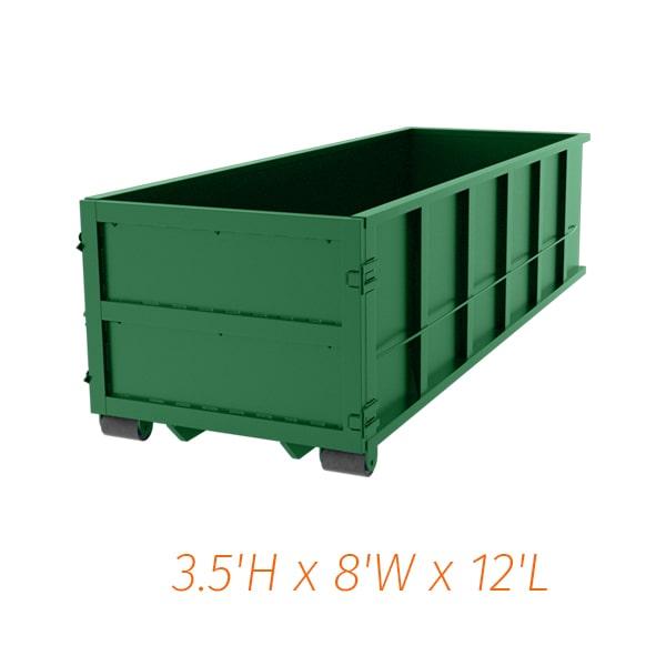 the cost of renting ten-yard dumpsters varies depending on the location and rental duration